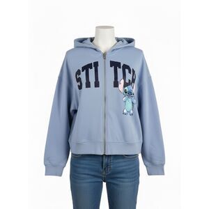 Disney Stitch Primark Hoodie XL Blue Zip Up NWT